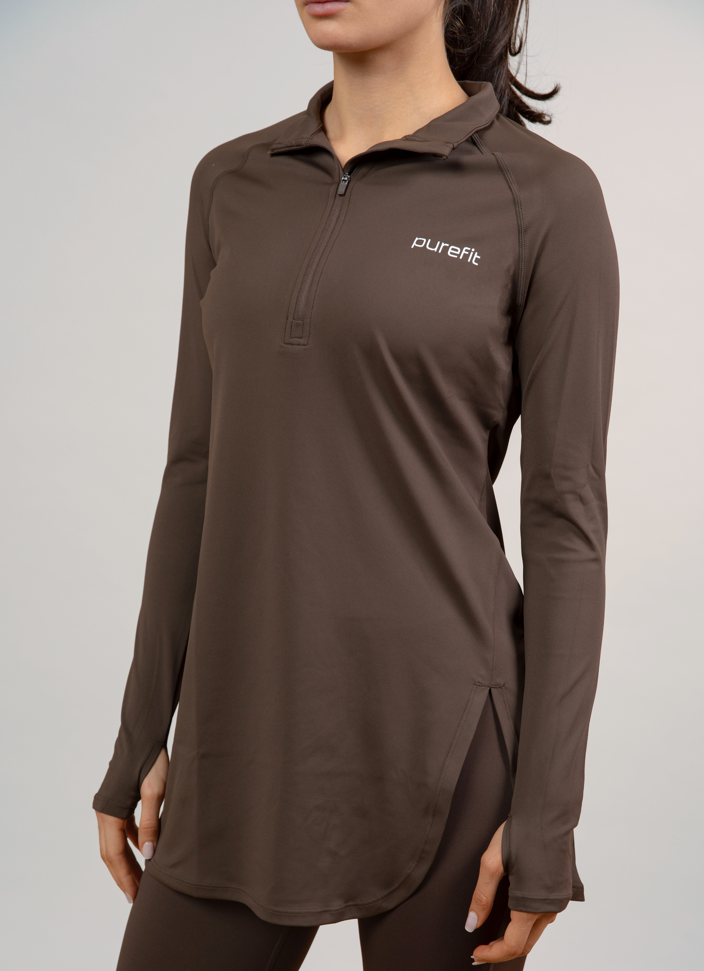 Long Sleeve Zip Top
