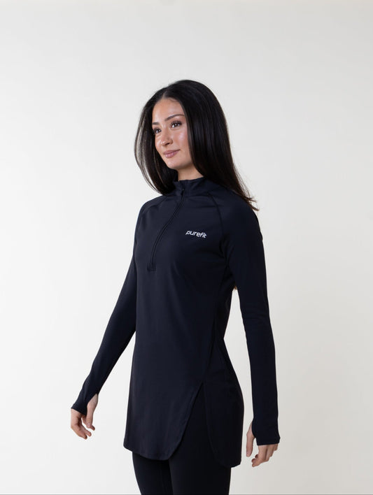 Long Sleeve Zip Top