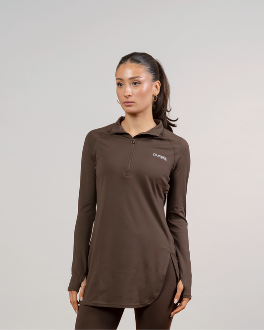 Long Sleeve Zip Top